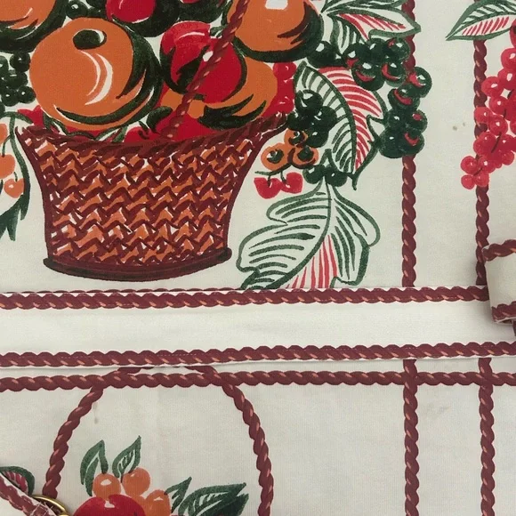 Tory Burch 🧺 Basket Weave Picnic Dress Cream And Brown Belted 🍓 Summer - Picture 5 of 6